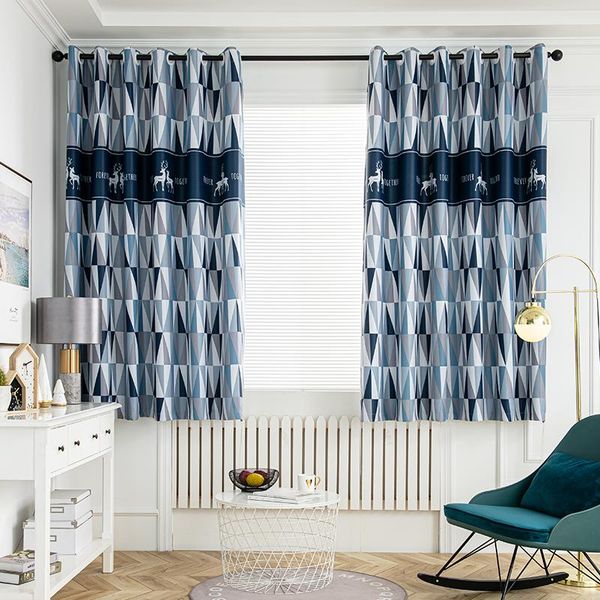 curtain & drapes blue lattice printed short curtains for children boys room european style window living kids bedroom
curtain & drapes blue lattice printed short curtains for children boys room european style window living kids bedroom