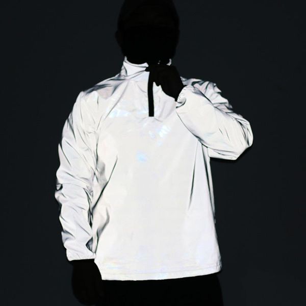 men's jackets half collar jacket zipper sets reflective windbreaker casual, Black;brown
men's jackets half collar jacket zipper sets reflective windbreaker casual, Black;brown