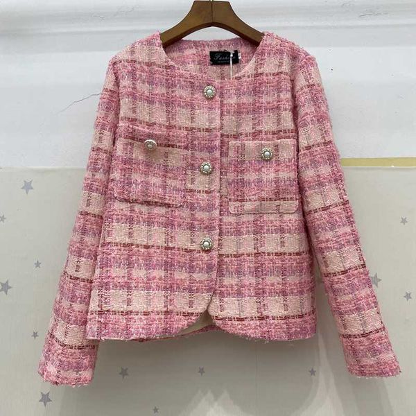 women's jackets french style small fragrance tweed short jacket woen o-neck single breasted outerwear, Black;brown
women's jackets french style small fragrance tweed short jacket woen o-neck single breasted outerwear, Black;brown