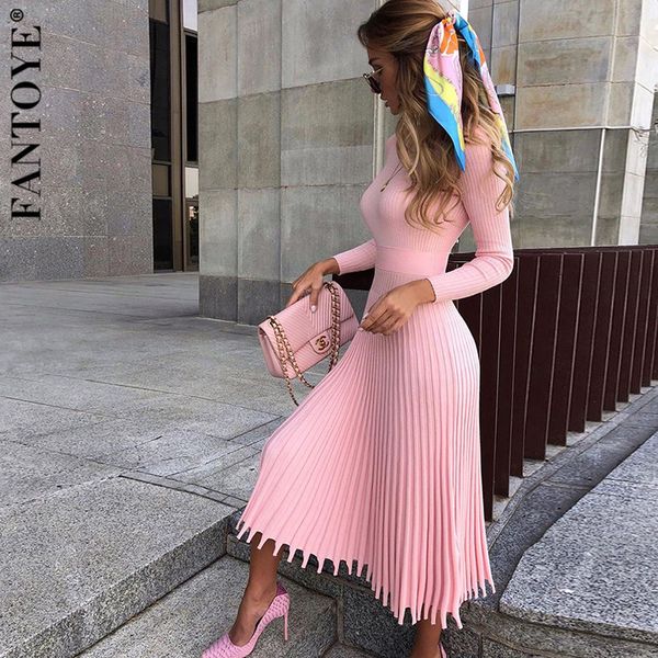 fantoye women autumn new knitted long dress ribbed elegant midi bodycon sweater dress official ladies bandage pleated dresses, Black;gray
fantoye women autumn new knitted long dress ribbed elegant midi bodycon sweater dress official ladies bandage pleated dresses, Black;gray