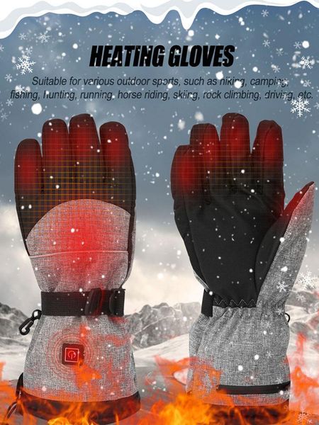 cycling gloves heating warm touch screen mittens 3 gears switch for winter outdoor sports hiking camping fishing hunting running, Black
cycling gloves heating warm touch screen mittens 3 gears switch for winter outdoor sports hiking camping fishing hunting running, Black