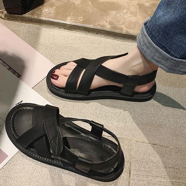 cross straps black rome sandals fashion pu leather open toe light-weight flats summer outdoor casual beach shoes
cross straps black rome sandals fashion pu leather open toe light-weight flats summer outdoor casual beach shoes
