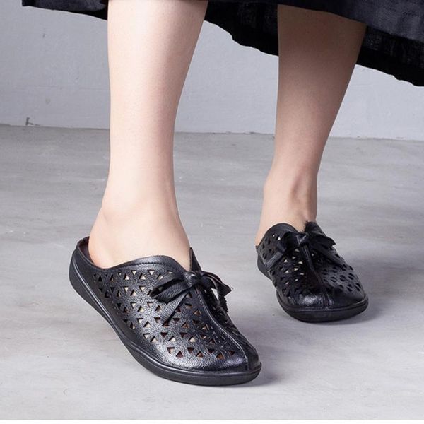 slippers women genuine cow natural leather hollow 2021 fashion flat with summer handmade soft shallow outside shoes for, Black
slippers women genuine cow natural leather hollow 2021 fashion flat with summer handmade soft shallow outside shoes for, Black