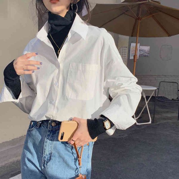 women's knits & tees women shirt fashion elegant office ladies blouse long sleeve loose korean harajuku spring female, White
women's knits & tees women shirt fashion elegant office ladies blouse long sleeve loose korean harajuku spring female, White