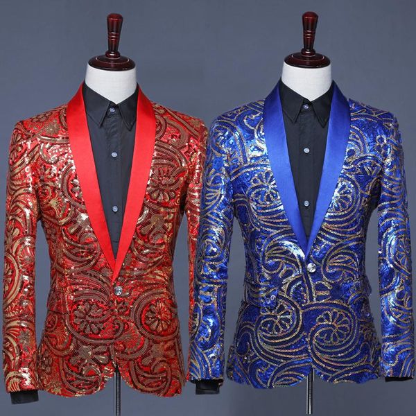 men's suits & blazers mens flower sequins wedding male singer stage performance suit jacket party wear dj blazer fancy slim fit formal, White;black
men's suits & blazers mens flower sequins wedding male singer stage performance suit jacket party wear dj blazer fancy slim fit formal, White;black