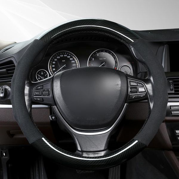 steering wheel covers car-styling cover carbon fiber suede 37-38cm cars anti slip breathable universal auto accessories
steering wheel covers car-styling cover carbon fiber suede 37-38cm cars anti slip breathable universal auto accessories