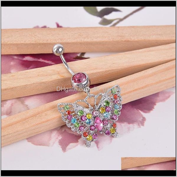 & bell drop delivery 2021 beautify diamond butterfly navel ring 316l stainless steel belly button rings pierce body jewelry fdoto, Silver
& bell drop delivery 2021 beautify diamond butterfly navel ring 316l stainless steel belly button rings pierce body jewelry fdoto, Silver