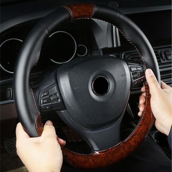 car steering wheel 38cm diy braid cover peach wood covers with needles and thread artificial leather styling
car steering wheel 38cm diy braid cover peach wood covers with needles and thread artificial leather styling