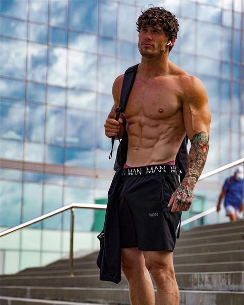 men's shorts 2021 summer men sports fitness quick-drying elastic training running casual man outdoor five-point pants, White;black
men's shorts 2021 summer men sports fitness quick-drying elastic training running casual man outdoor five-point pants, White;black