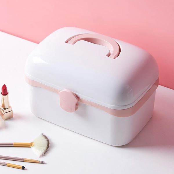 bathroom storage & organization cute plastic makeup organizer portable nordic style cosmetic double-layer jewel box waterproof
bathroom storage & organization cute plastic makeup organizer portable nordic style cosmetic double-layer jewel box waterproof
