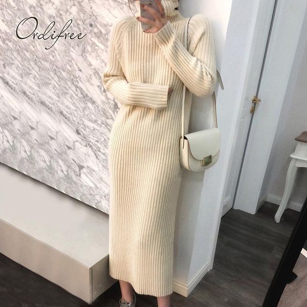 casual dresses ordi2021 autumn winter women turtleneck sweater dress long sleeve knitwear warm thick knitted, Black;gray
casual dresses ordi2021 autumn winter women turtleneck sweater dress long sleeve knitwear warm thick knitted, Black;gray