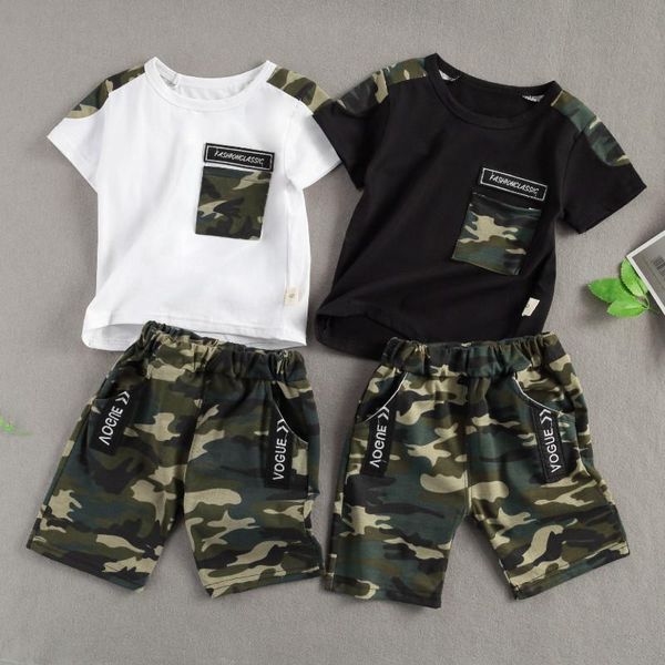 clothing sets summer little boy's camouflage print set, short sleeve crew neck with pocket and shorts 2 pcs suit, White
clothing sets summer little boy's camouflage print set, short sleeve crew neck with pocket and shorts 2 pcs suit, White