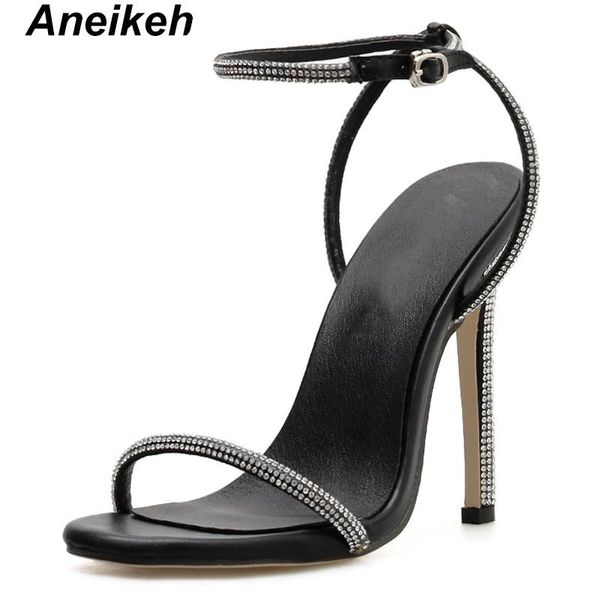 aneikeh 2021 concise pu solid sandals women thin high heesl diamond round toe buckle strap daily dress black apricot size 35-40
aneikeh 2021 concise pu solid sandals women thin high heesl diamond round toe buckle strap daily dress black apricot size 35-40