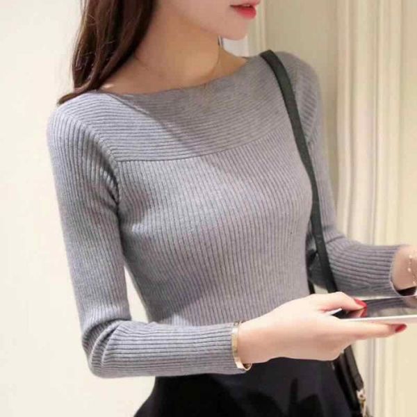 women's sweaters fashion winter sweater solid color slim fit long sleeves round collar casual knitting, White;black
women's sweaters fashion winter sweater solid color slim fit long sleeves round collar casual knitting, White;black
