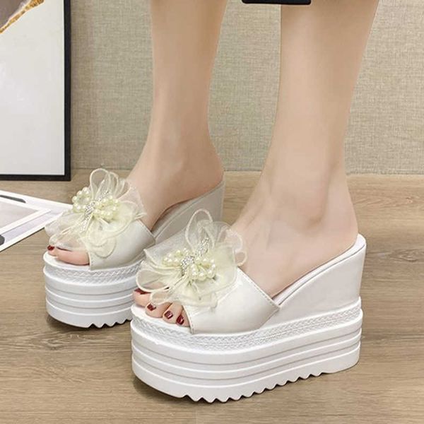rimocy summer lace bowknot wedges heels women slippers sandals pearl peep toe platform slides super high shoes woman 210528, Black
rimocy summer lace bowknot wedges heels women slippers sandals pearl peep toe platform slides super high shoes woman 210528, Black