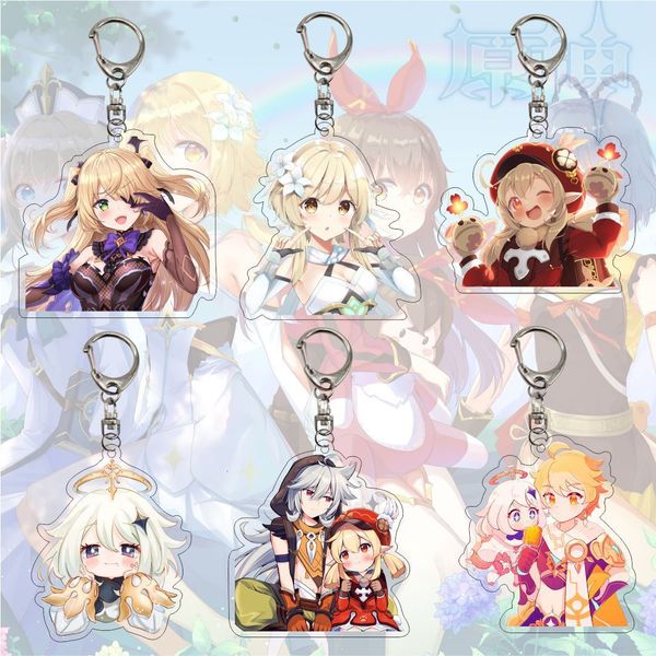 genshin impact anime figures acrylic keychain cute game diluc venti klee keqing xiao cartoon bag pendant key chain kids jewelry, Silver
genshin impact anime figures acrylic keychain cute game diluc venti klee keqing xiao cartoon bag pendant key chain kids jewelry, Silver