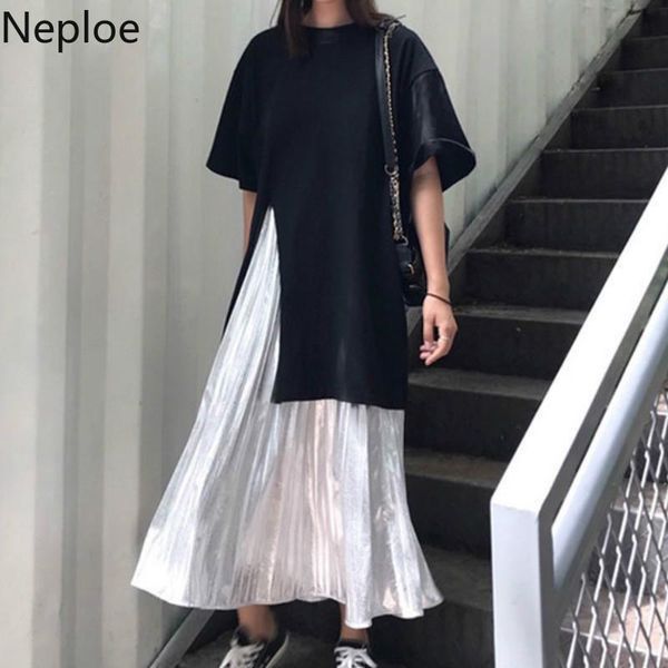 neploe women two piece outfits split o-neck short sleeve t shirts+solid slim waist long skirts fashion suits 43649 women's pants, White
neploe women two piece outfits split o-neck short sleeve t shirts+solid slim waist long skirts fashion suits 43649 women's pants, White