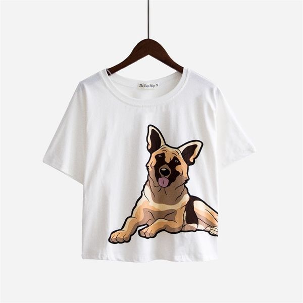 women cute german shepherd dog cartoon print pajama crop loose white sleep plus size t7n901j 210419, Black;red
women cute german shepherd dog cartoon print pajama crop loose white sleep plus size t7n901j 210419, Black;red
