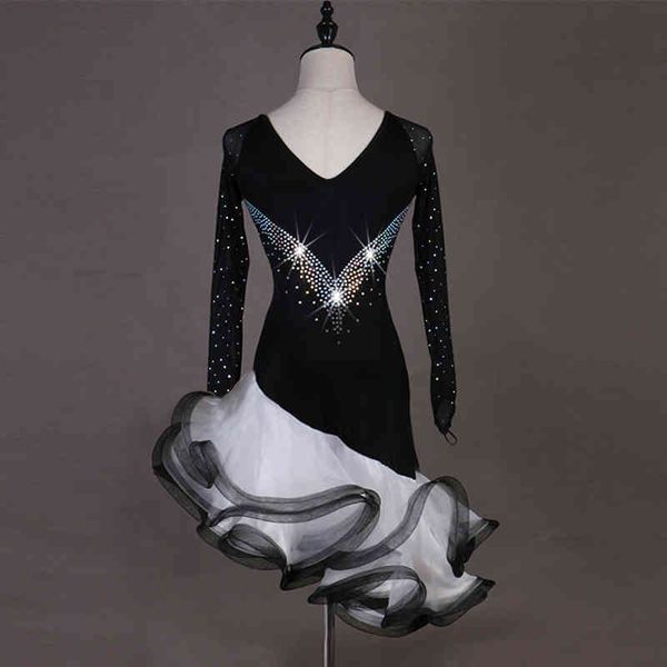 for ladies black rhinestone hollow chest robe danse woman professional dance wear latin vdb529, Black;red
for ladies black rhinestone hollow chest robe danse woman professional dance wear latin vdb529, Black;red