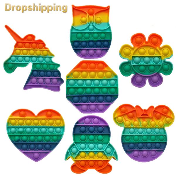 Pop Fidget Reliver Stress Toys Rainbow Push It Bubble Antistress Toys Adult Children Sensory Toy To Relieve Autism Shipping Free
Pop Fidget Reliver Stress Toys Rainbow Push It Bubble Antistress Toys Adult Children Sensory Toy To Relieve Autism Shipping Free