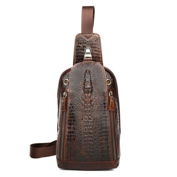 backpack genuine leather men sling rucksack crocodile pattern real cowhide single daypack retro shoulder chest bags
backpack genuine leather men sling rucksack crocodile pattern real cowhide single daypack retro shoulder chest bags