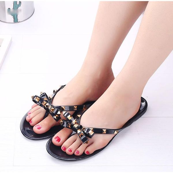 women flip flops girl ourdoor beach footwear slippers rivets ladies summer slides flat shoes casual transparent jelly sandals, Black
women flip flops girl ourdoor beach footwear slippers rivets ladies summer slides flat shoes casual transparent jelly sandals, Black
