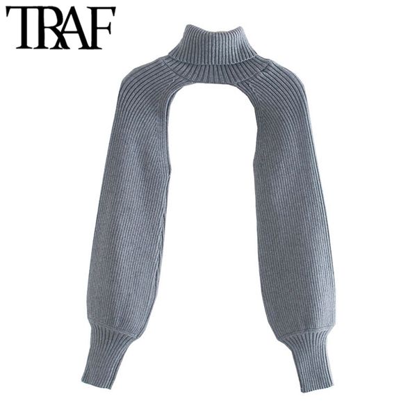 traf women fashion arm warmers knitted sweater vintage turtleneck long sleeve female pullovers chic 210811, White;black
traf women fashion arm warmers knitted sweater vintage turtleneck long sleeve female pullovers chic 210811, White;black