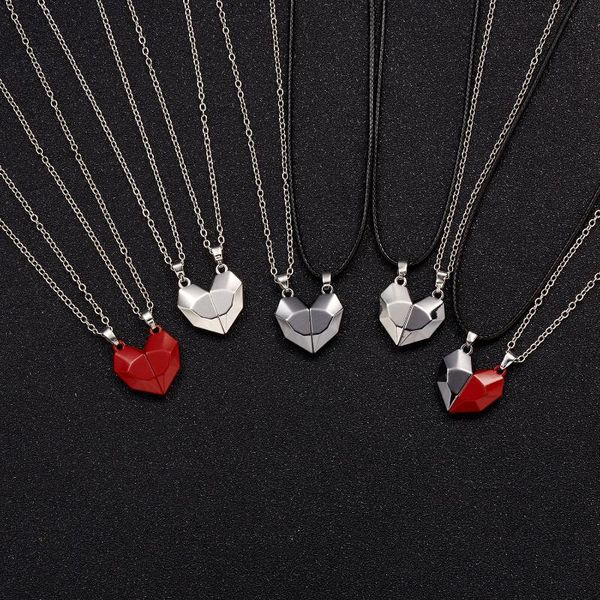 pendant necklaces magnetic necklace couples lovers heart gothic punk style for wedding valentine's day gift gifts, Silver
pendant necklaces magnetic necklace couples lovers heart gothic punk style for wedding valentine's day gift gifts, Silver