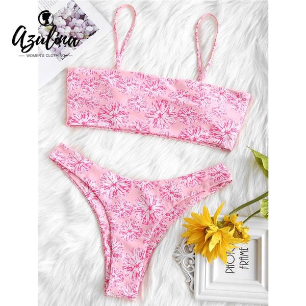 women's swimwear azulina floral high cut cami bikini set spaghetti straps swimsuit padded bathing suit women dandelion triangle, White;black
women's swimwear azulina floral high cut cami bikini set spaghetti straps swimsuit padded bathing suit women dandelion triangle, White;black