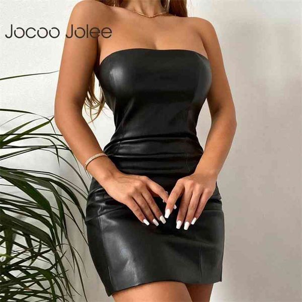 women summer elegant casual leather solid tube mini dress streetwear skinny straight slim party club 210416, Black;gray
women summer elegant casual leather solid tube mini dress streetwear skinny straight slim party club 210416, Black;gray