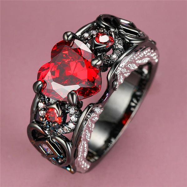 wedding rings dainty female heart crystal stone ring charm 14kt black gold for women cute red zircon engagement, Slivery;golden
wedding rings dainty female heart crystal stone ring charm 14kt black gold for women cute red zircon engagement, Slivery;golden