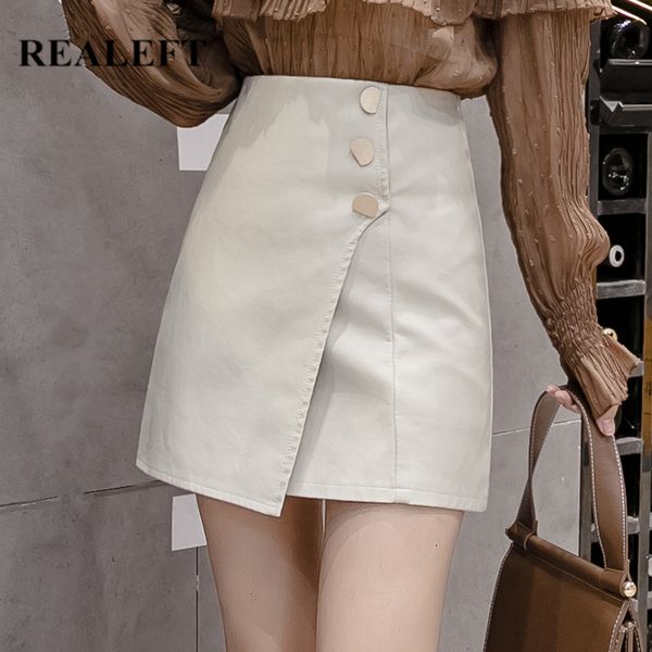 irregular pu leather vintage wrap short skirts button high waist sheath a-line mini female autumn 210428, Black
irregular pu leather vintage wrap short skirts button high waist sheath a-line mini female autumn 210428, Black