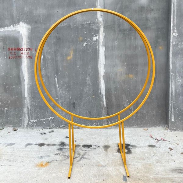 party decoration double-ring round wedding arch welcome sign beach backdrop flower stand geometric iron stage decor
party decoration double-ring round wedding arch welcome sign beach backdrop flower stand geometric iron stage decor