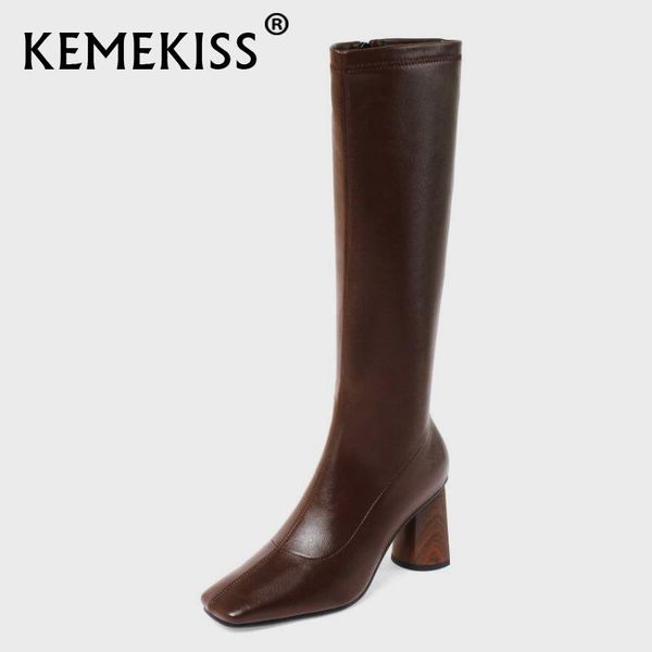 boots kemekiss size 33-40 women shoes knee high square toe zipper thick heels outdoor fashion winter female footwear, Black
boots kemekiss size 33-40 women shoes knee high square toe zipper thick heels outdoor fashion winter female footwear, Black