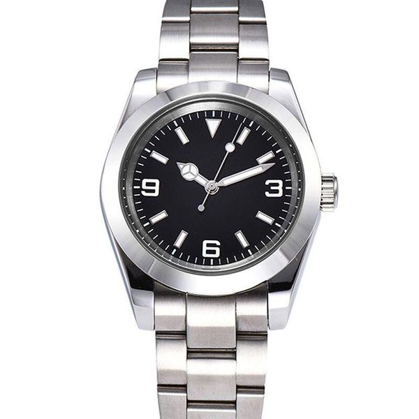 wristwatches 40mm luminous dial+hands stainless steel sapphire automatic movement mens mechanical watch, Slivery;brown
wristwatches 40mm luminous dial+hands stainless steel sapphire automatic movement mens mechanical watch, Slivery;brown