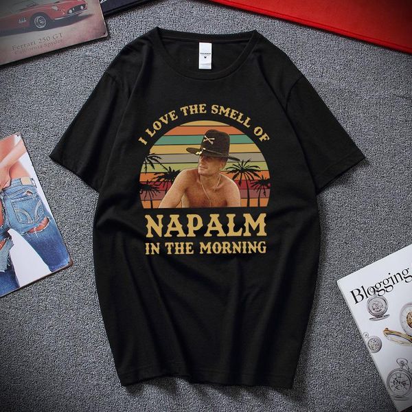 men's t-shirts i love the smell of in morning vintage retro t-shirt bill kilgore apocalypse now for male/boy t shirt, White;black
men's t-shirts i love the smell of in morning vintage retro t-shirt bill kilgore apocalypse now for male/boy t shirt, White;black