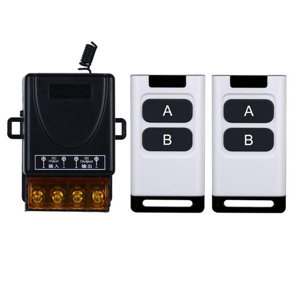 smart home control dc12v 24v 36v 48v 433mhz wireless rf remote light switch 30a relay receiver with white transmitter
smart home control dc12v 24v 36v 48v 433mhz wireless rf remote light switch 30a relay receiver with white transmitter