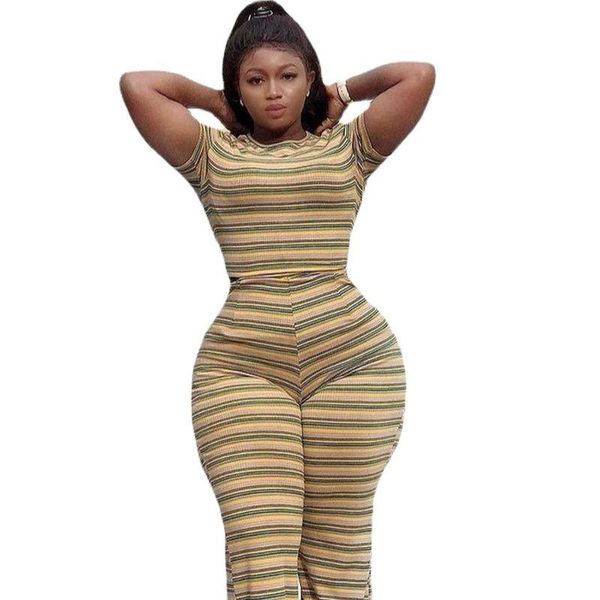 plus size tracksuits sylph two piece sets casual short sleeve and bell-bottomed pants suit knitting o-neck striped 2 set, Black
plus size tracksuits sylph two piece sets casual short sleeve and bell-bottomed pants suit knitting o-neck striped 2 set, Black
