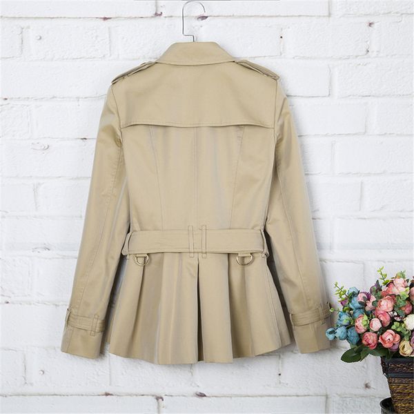 women's trench coats short classic windbreaker waterproof british high-end english style autumn winter gabadian solid color size coat b, Tan;black 
women's trench coats short classic windbreaker waterproof british high-end english style autumn winter gabadian solid color size coat b, Tan;black