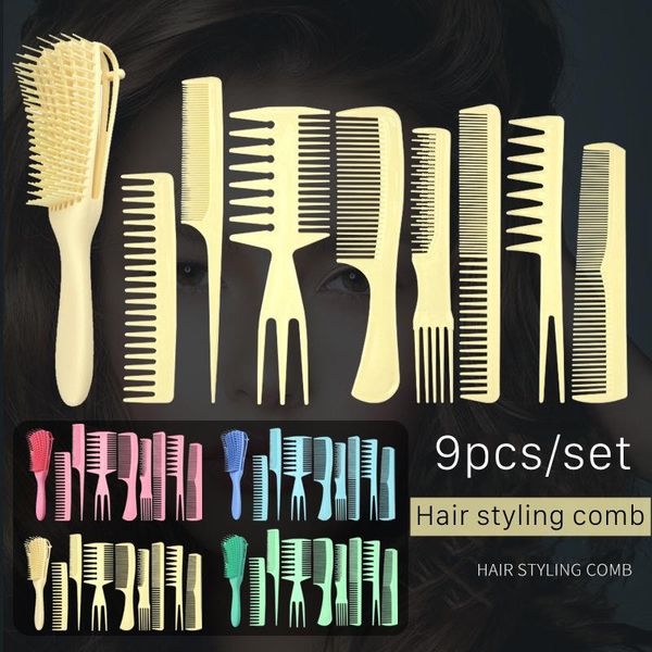 9pcs/set hairdressing eight-claw comb styling hair brush oil men's beard barber tools g0428 brushes, Silver
9pcs/set hairdressing eight-claw comb styling hair brush oil men's beard barber tools g0428 brushes, Silver