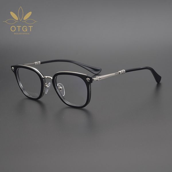 design sunglasses handmade xinchao is versatile, pure titanium carved square eyeglass frame art model matches myopia, White;black
design sunglasses handmade xinchao is versatile, pure titanium carved square eyeglass frame art model matches myopia, White;black