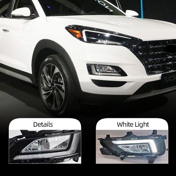 1pair car drl for hyundai tucson 2019 2020 led fog lamp cover daytime running lights with yellow turn signal daylight
1pair car drl for hyundai tucson 2019 2020 led fog lamp cover daytime running lights with yellow turn signal daylight