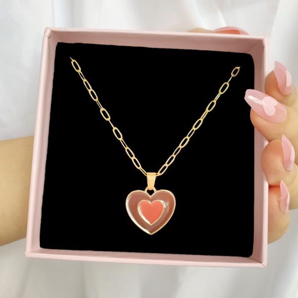 chains flatfoosie colorful enamel drip oil love heart pendant necklaces for women fashion gold metal clavicle chain necklace jewelry, Silver
chains flatfoosie colorful enamel drip oil love heart pendant necklaces for women fashion gold metal clavicle chain necklace jewelry, Silver