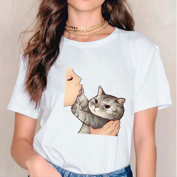 cartoon funny kiss cute fashion women short sleeve print lady womens graphic female tee shirt, White
cartoon funny kiss cute fashion women short sleeve print lady womens graphic female tee shirt, White