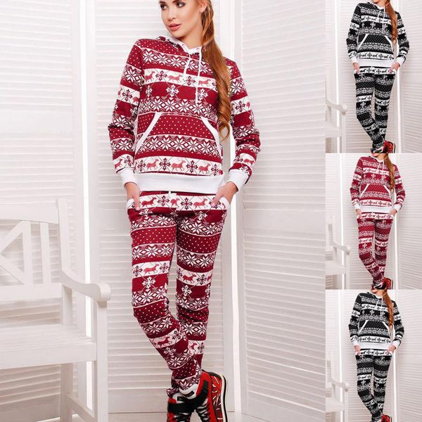 women's two piece pants 2021 autumn and winter christmas hooded sweatshirt trousers suit ladies casual print hoodies set women, White
women's two piece pants 2021 autumn and winter christmas hooded sweatshirt trousers suit ladies casual print hoodies set women, White
