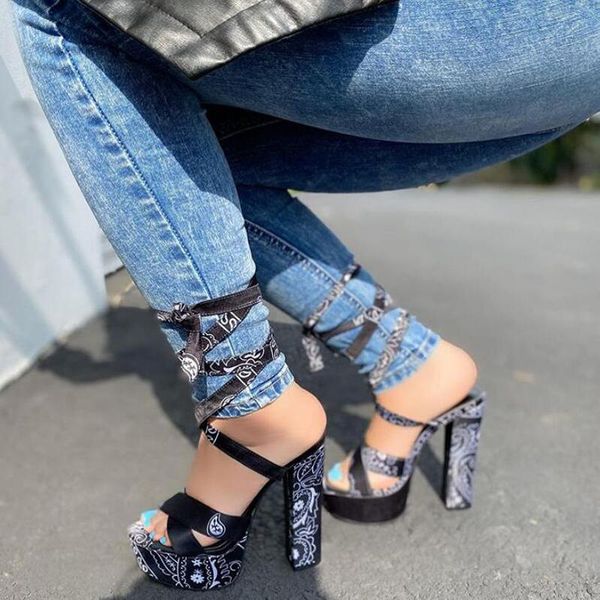 high heels handmade roman style women's sandals fashion bandage bright colors waterproof platform, Black
high heels handmade roman style women's sandals fashion bandage bright colors waterproof platform, Black