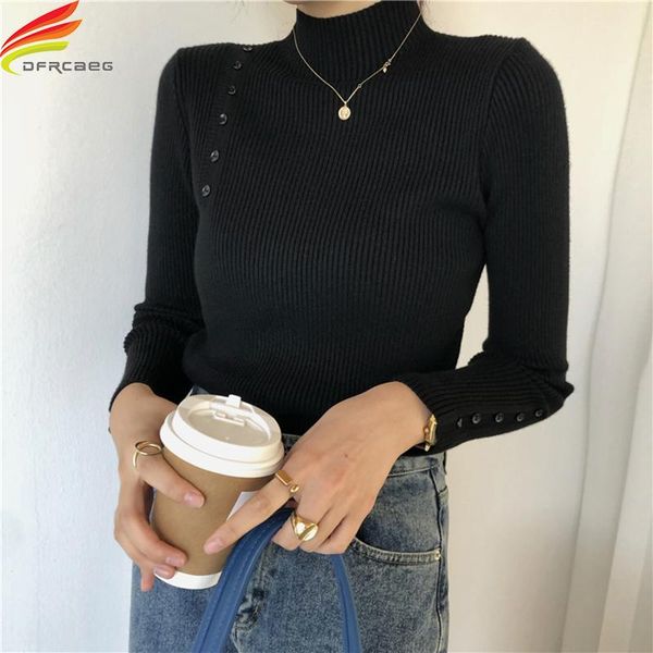 women's sweaters 2021 autumn winter sweater women black white beige brown color full sleeve rib knit turtleneck and pullovers, White;black
women's sweaters 2021 autumn winter sweater women black white beige brown color full sleeve rib knit turtleneck and pullovers, White;black