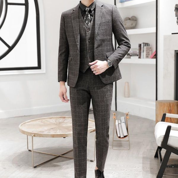 men's suits & blazers oimg three-piece suit casual professional wear korean slim, White;black
men's suits & blazers oimg three-piece suit casual professional wear korean slim, White;black