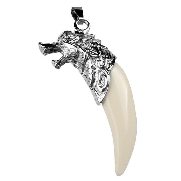 chains halloween men's domineering wolf head tooth pendant necklace stainless steel chain with wholesale, Silver
chains halloween men's domineering wolf head tooth pendant necklace stainless steel chain with wholesale, Silver