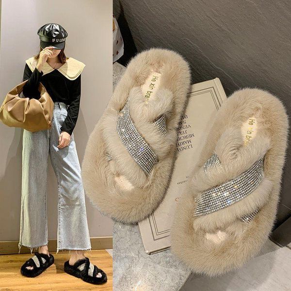 slippers fashion women slipper casual comfort cross furry home warm fur female flat sandals plus size fluffy, Black
slippers fashion women slipper casual comfort cross furry home warm fur female flat sandals plus size fluffy, Black